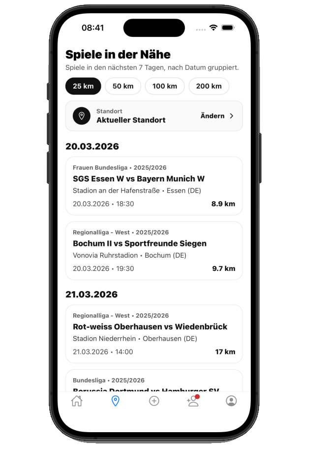 Spiele in der Nähe entdecken